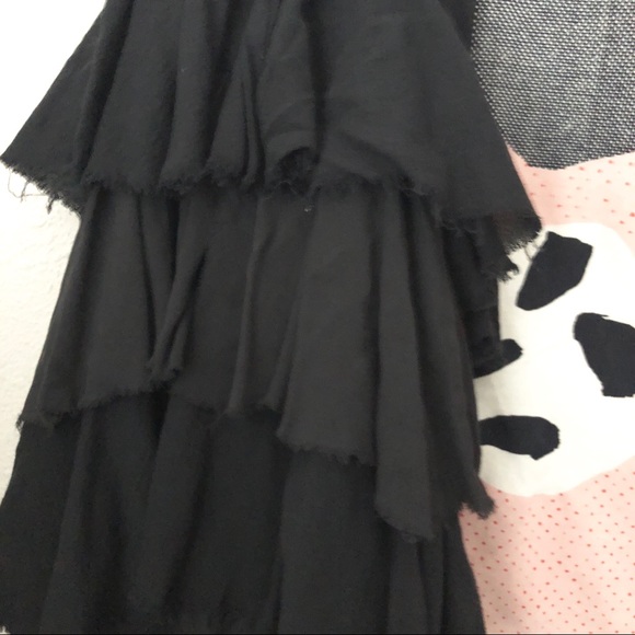 Alice + Olivia Black Tiered Party Dress - Picture 3 of 7